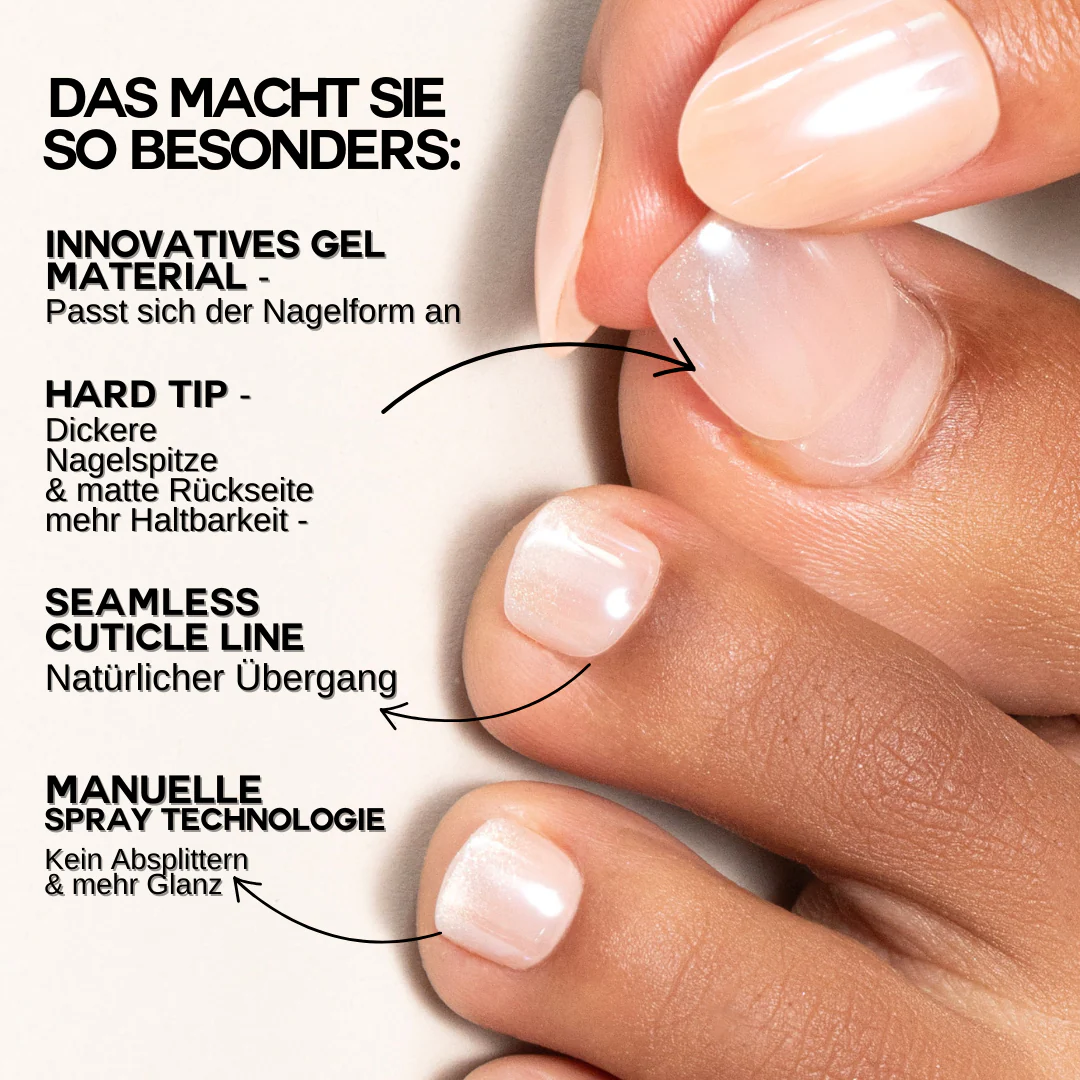 Rose #1 Toe Softgel Press On Nails (32 Nägel inkl. Klebesticker & Nagelkleber) - Image 3