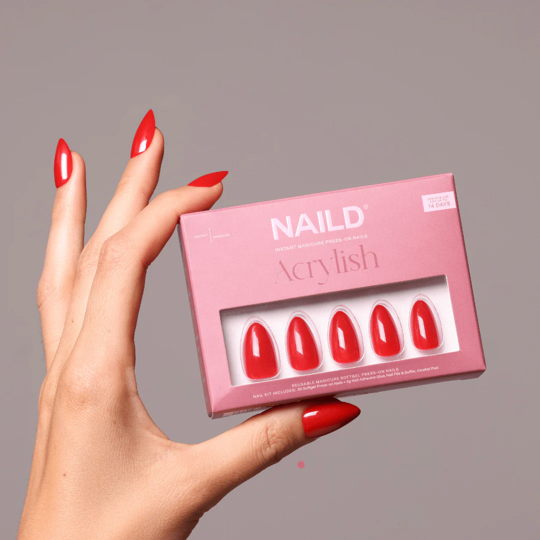 Red Almond Softgel Press-On Nails XL Pack (60 Nägel inkl. Nagelkleber) - Image 4