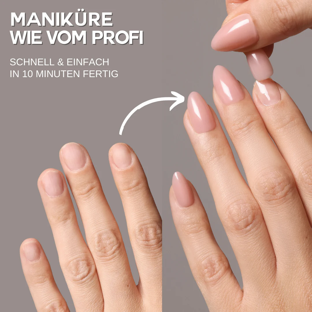 Stella almond extra long Softgel Press On Nails (inkl. Klebesticker & Nagelkleber) - Image 6